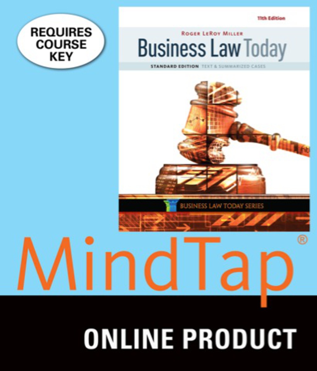 MindTap Business Law for Miller's Business Law Today, Standard: Text & Summarized Cases, 11th Edition, [Instant Access], 2 terms (12 months) 11th Edition â€“ PDF/EPUB Version Downloadable